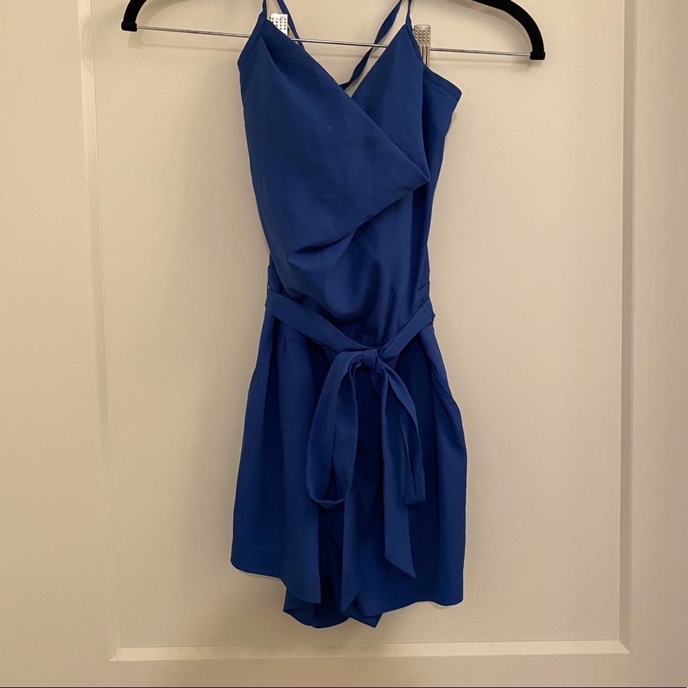Bebe XS romper royal blue